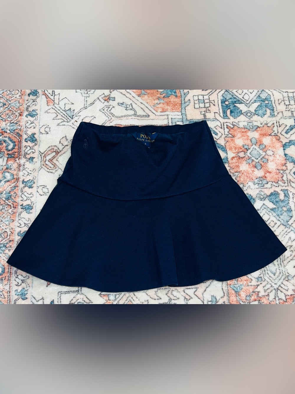Polo Ralph Lauren Girls Navy Skort Size 6 School Uniform Tennis Preppy